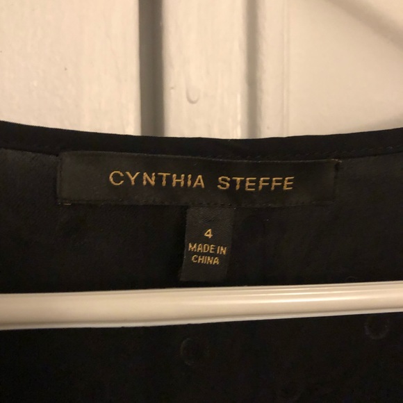 Cynthia Steffe Black silk blouse - Picture 2 of 4